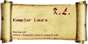 Kampler Laura névjegykártya