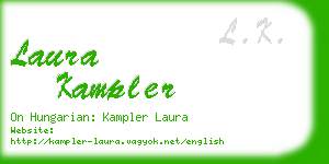 laura kampler business card